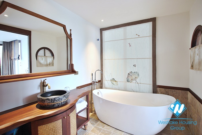 Gorgeous brand new 4 bedroom apartment for rent in Dang thai mai, Tay ho