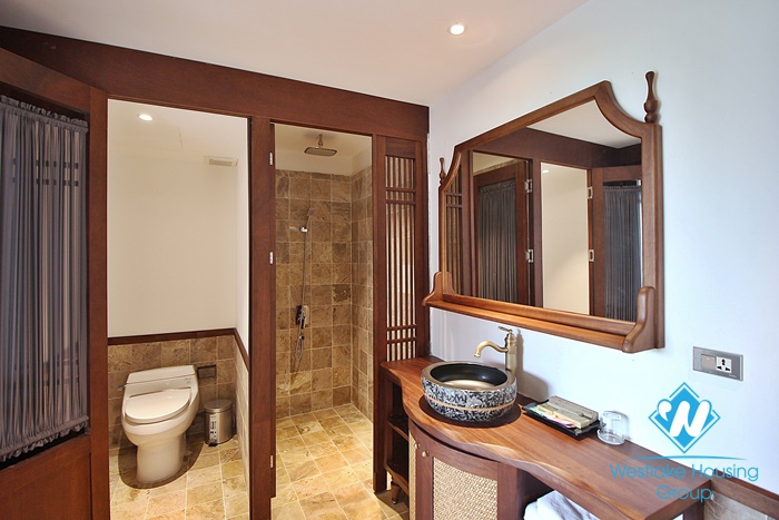 Gorgeous brand new 4 bedroom apartment for rent in Dang thai mai, Tay ho