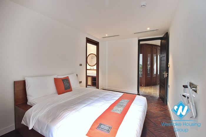 Gorgeous brand new 4 bedroom apartment for rent in Dang thai mai, Tay ho