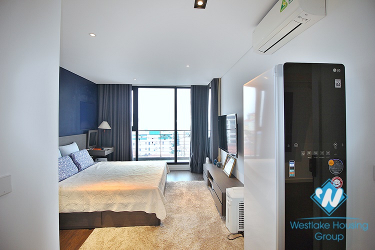 High-end 1 bed apartment with lake view for rent in To Ngoc Van street, Tay Ho