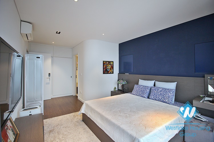 High-end 1 bed apartment with lake view for rent in To Ngoc Van street, Tay Ho