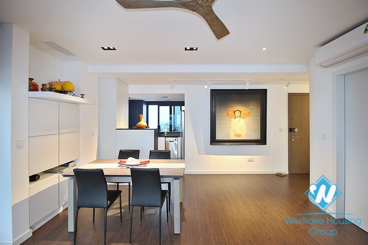 High-end 1 bed apartment with lake view for rent in To Ngoc Van street, Tay Ho