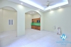 Unfurnished 3 beds house with big yard for rent in Lac Long Quan st, Tay Ho