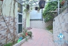 Unfurnished 3 beds house with big yard for rent in Lac Long Quan st, Tay Ho