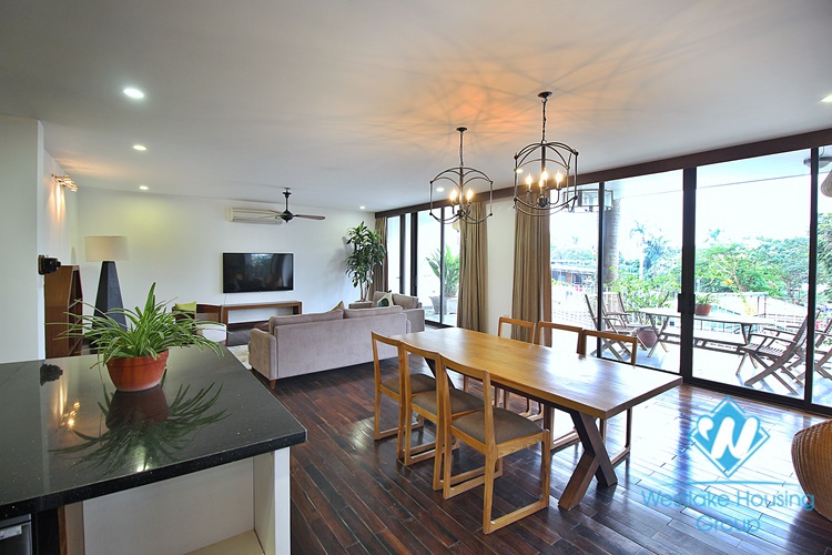 Spacious 4 beds apartment for rent in Dang Thai Mai area, Tay Ho