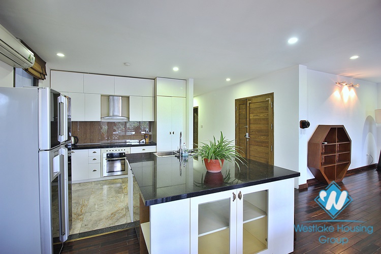 Spacious 4 beds apartment for rent in Dang Thai Mai area, Tay Ho