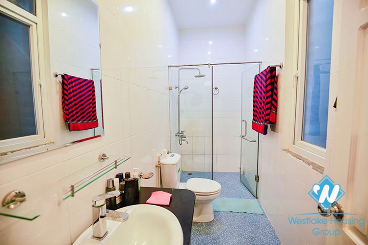 Unfurnished house with front yard for rent in To Ngoc Van street, Tay Ho