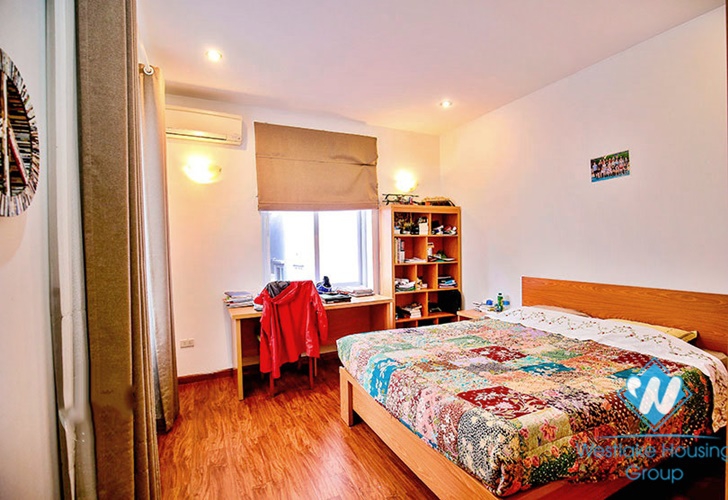 Unfurnished house with front yard for rent in To Ngoc Van street, Tay Ho