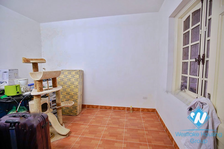 Unfurnished house with front yard for rent in To Ngoc Van street, Tay Ho