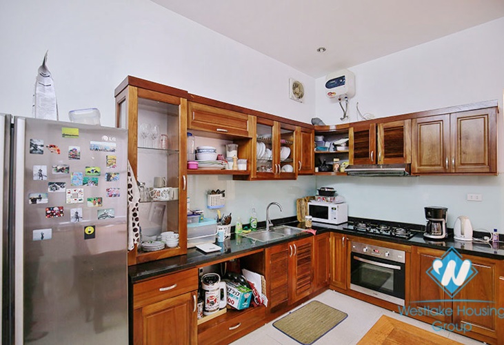 Unfurnished house with front yard for rent in To Ngoc Van street, Tay Ho