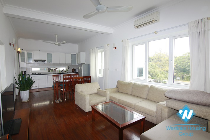 Old style apartment with 2 bedrooms for rent on Tu Hoa st, Tay Ho District