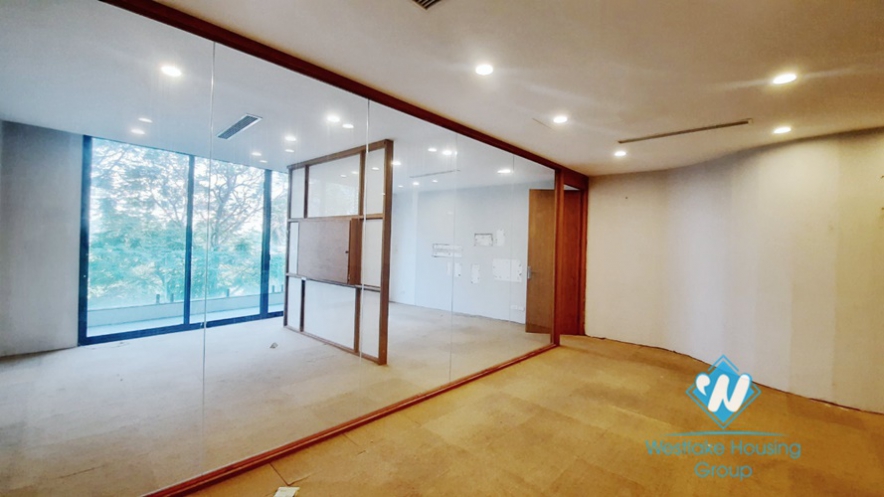 Lake view an office for rent in Truc Bach area