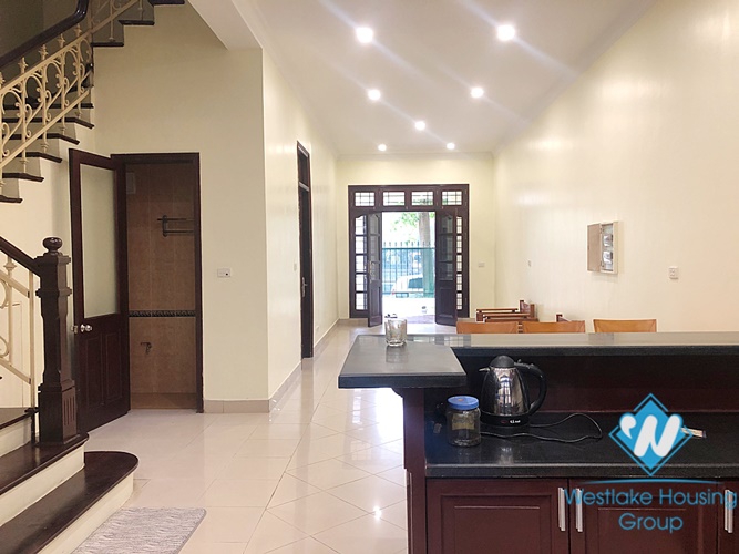 Renovated house with nice design for rent in C block in Ciputra, Tay Ho, Ha Noi