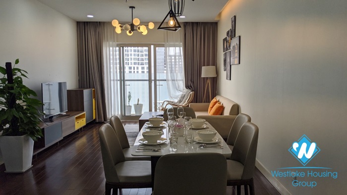 A lavish 3 bedroom apartment for rent in Lancaster Building, Ba Dinh