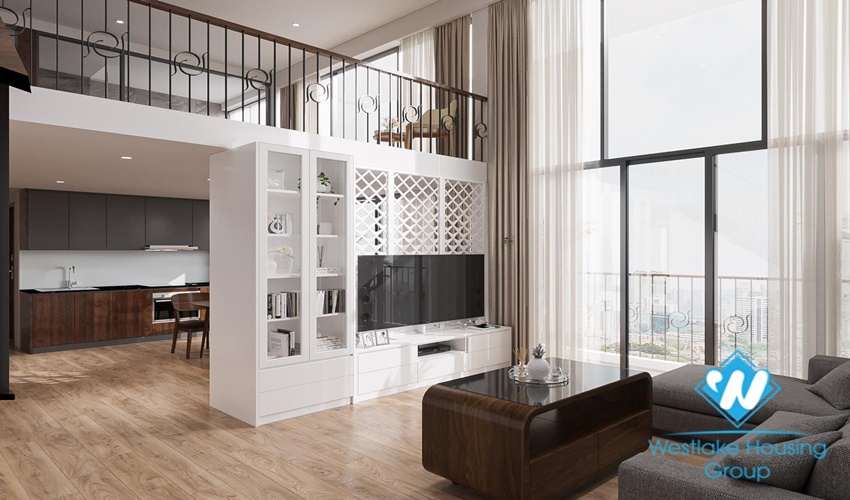 Minimalist, brand new pentstudio apartment for rent in Tay Ho District