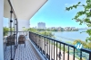 A beautiful lake view 2 bedroom apartment for rent in Xuan dieu