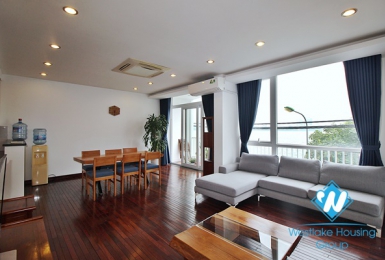 Spacious 03 bedrooms apartment with lakeview for rent in Quang Khanh street, Tay Ho district.