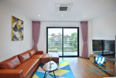 A lake new 1 bedroom apartment for rent in Tu Hoa area, Tay Ho, Ha Noi
