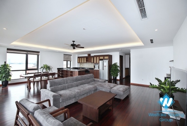 A beautiful 4 bedroom apartment with lake view in Tu hoa, Tay ho, Hanoi