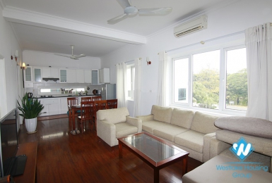 Old style apartment with 2 bedrooms for rent on Tu Hoa st, Tay Ho District