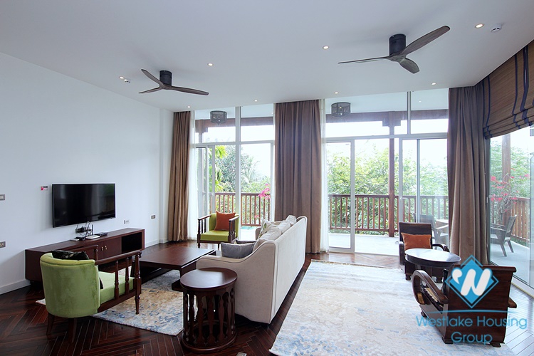 Luxurious 4 beds aparment for rent in Xom Chua, Dang Thai Mai area, Tay Ho