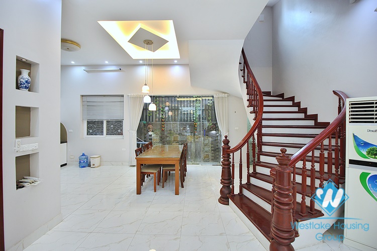 New house for rent in Au Co street, Tay Ho, Hanoi