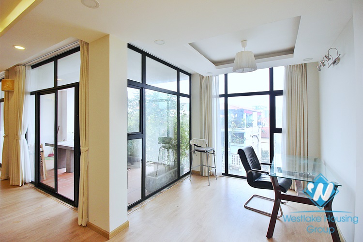 Spacious 4 beds apartment for rent in To Ngoc Van street, Tay Ho