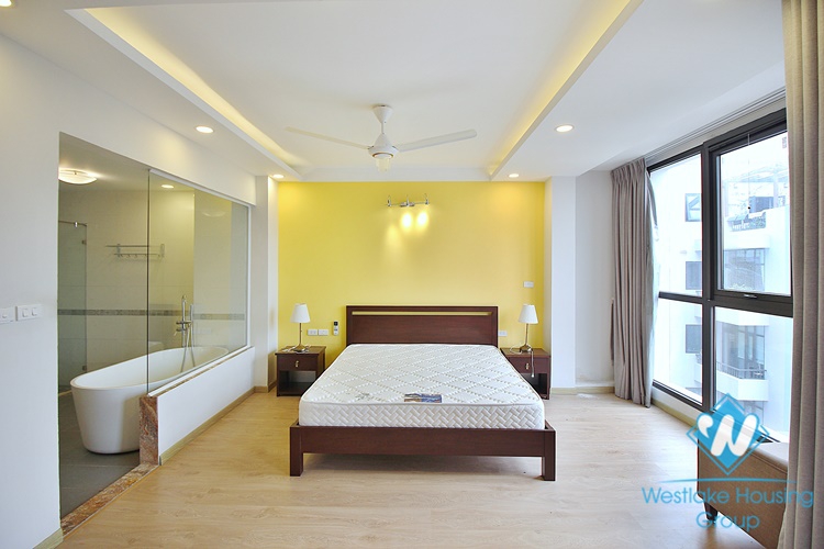 Spacious 4 beds apartment for rent in To Ngoc Van street, Tay Ho