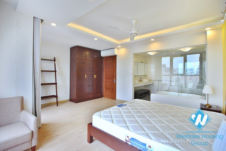 Spacious 4 beds apartment for rent in To Ngoc Van street, Tay Ho