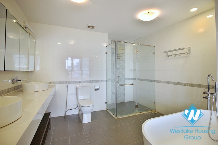 Spacious 4 beds apartment for rent in To Ngoc Van street, Tay Ho