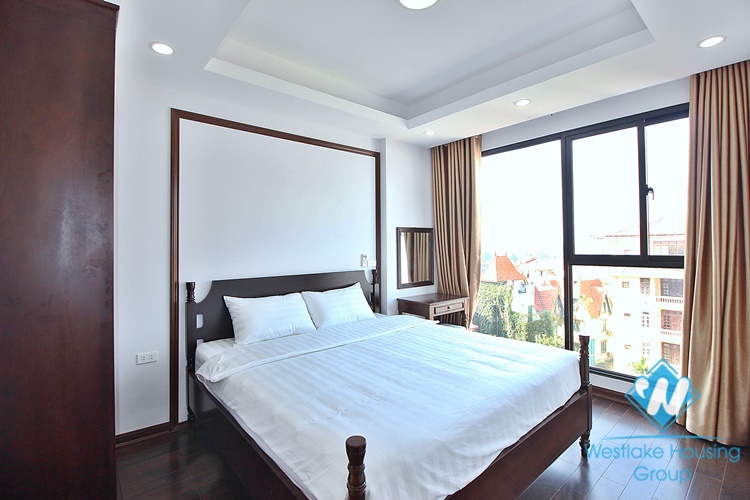 High-end 3 beds apartment with pretty terrace for rent in To Ngoc Van st, Tay Ho