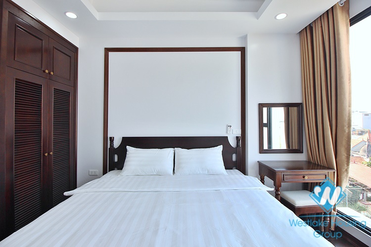 High-end 3 beds apartment with pretty terrace for rent in To Ngoc Van st, Tay Ho