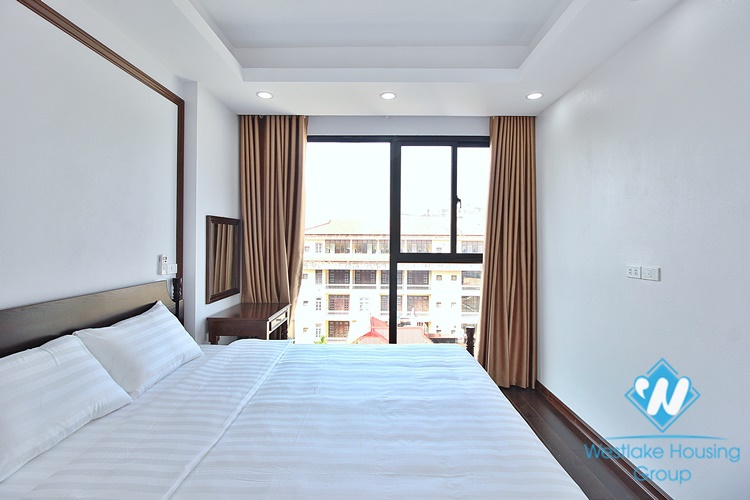 High-end 3 beds apartment with pretty terrace for rent in To Ngoc Van st, Tay Ho