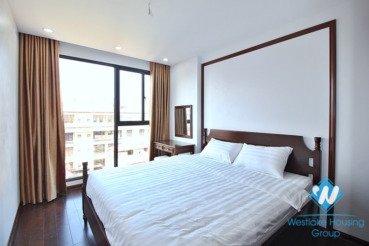 High-end 3 beds apartment with pretty terrace for rent in To Ngoc Van st, Tay Ho