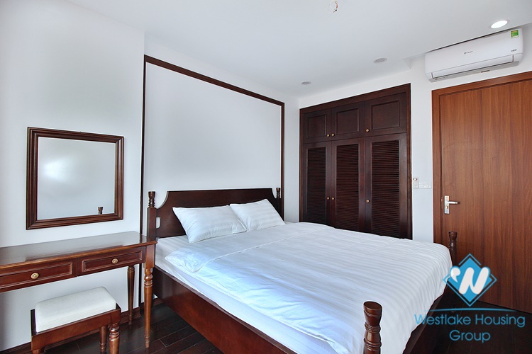 High-end 3 beds apartment with pretty terrace for rent in To Ngoc Van st, Tay Ho
