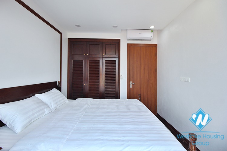 High-end 3 beds apartment with pretty terrace for rent in To Ngoc Van st, Tay Ho