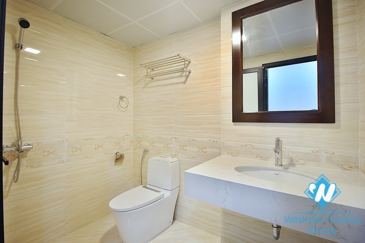 High-end 3 beds apartment with pretty terrace for rent in To Ngoc Van st, Tay Ho