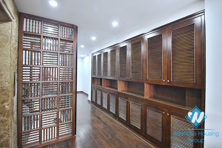 High-end 3 beds apartment with pretty terrace for rent in To Ngoc Van st, Tay Ho