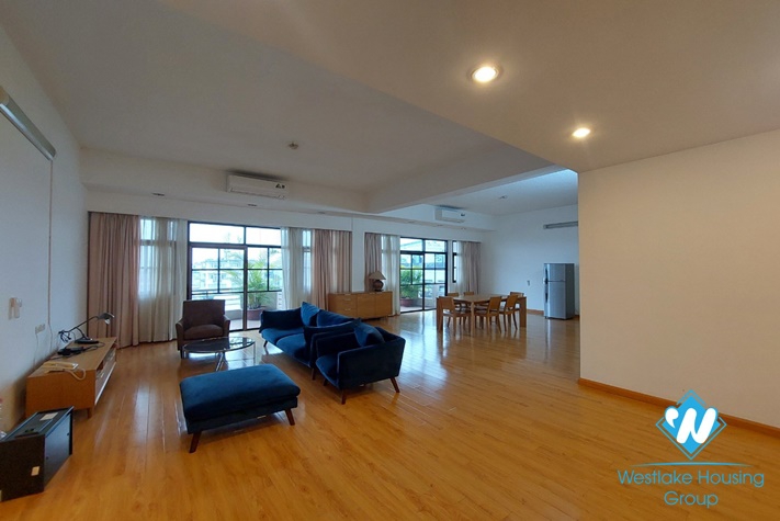 Bright, Quiet with nice design apartment for rent in Tay Ho District 