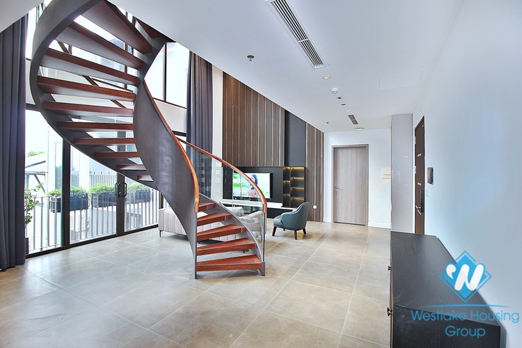 A luxurious duplex 3 bedrooms apartment for rent in Tay Ho area