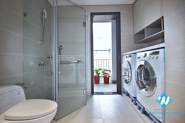 Beautiful 03 bedrooms apartment with nice terrace for rent in Tay Ho District 