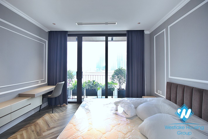 Beautiful 03 bedrooms apartment with nice terrace for rent in Tay Ho District 