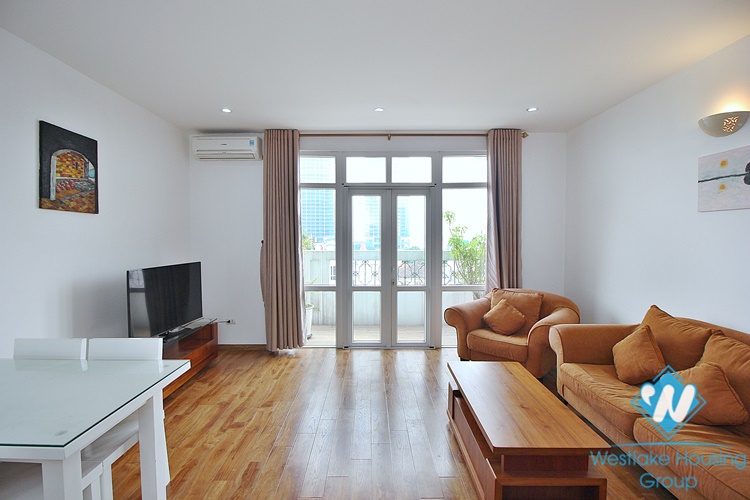 Lake view two bedroom apartment for rent in Tay Ho, Hanoi 