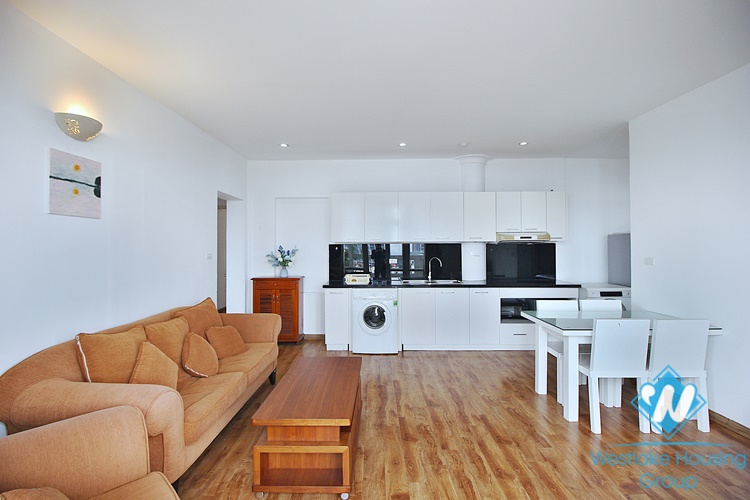 Lake view two bedroom apartment for rent in Tay Ho, Hanoi 