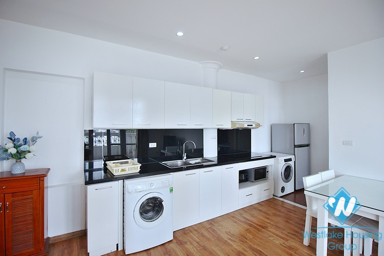Lake view two bedroom apartment for rent in Tay Ho, Hanoi 