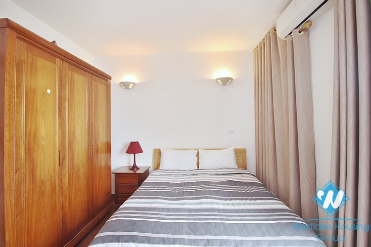 Lake view two bedroom apartment for rent in Tay Ho, Hanoi 