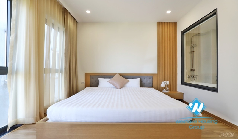 1 bedroom large area cheap apartment for rent in Ba Dinh district