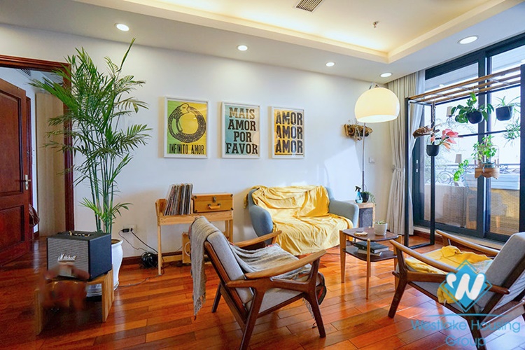 Modern duplex apartment with stunning lakeview for rent in Tay Ho, Hanoi