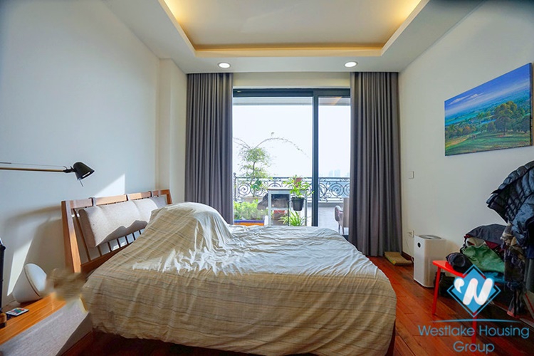Modern duplex apartment with stunning lakeview for rent in Tay Ho, Hanoi