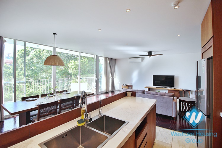 Japanese style 3 beds apartment in To Ngoc Van for lease
